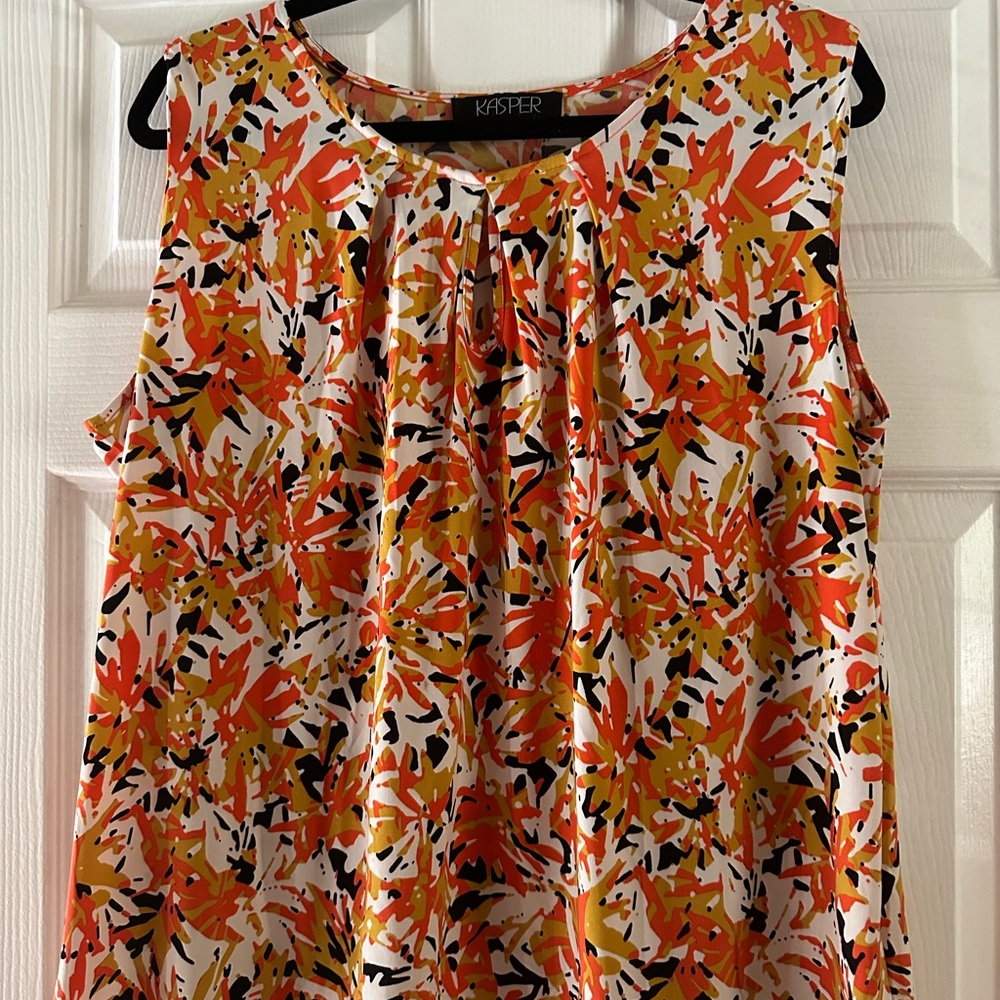 Sleeveless Blouse with Matching Sweater